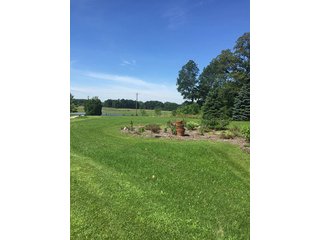 3.318+/- Acres between Columbia City and Fort Wayne on Lincolnway.  Mobile home, well, septic, and 2 acres of planted walnut trees.  Nice pole building with lean-to.  Easy to heat, storage or work shop, multi-use.  Great potential building site. - Residential/Industrial